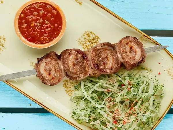 Tenderloin kabob rulet